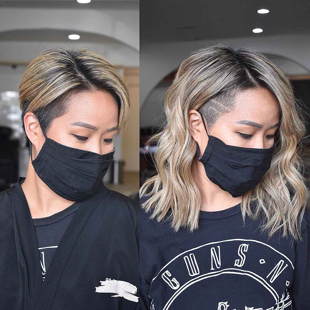 choppy lob with an undercut