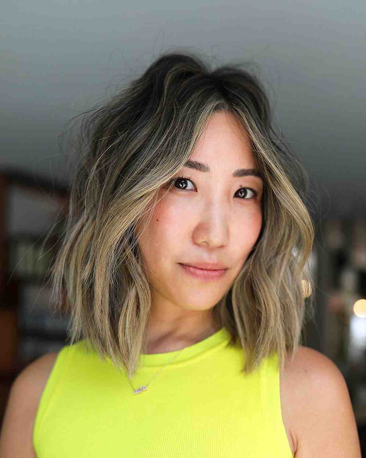 dimensional choppy lob with no bangs
