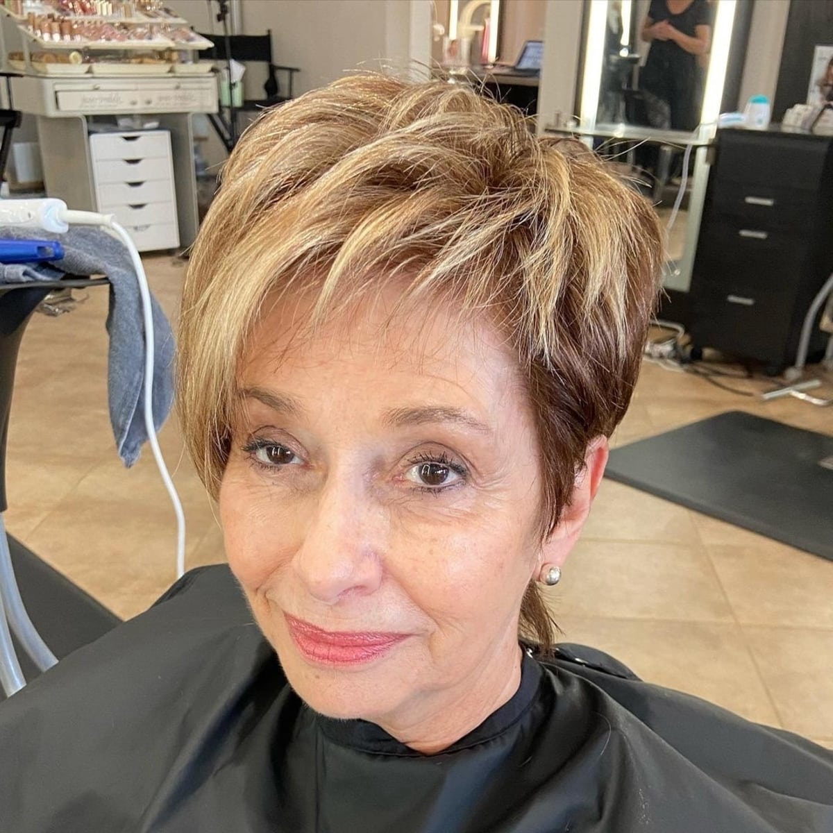 jaw length choppy cut with bangs for women 60