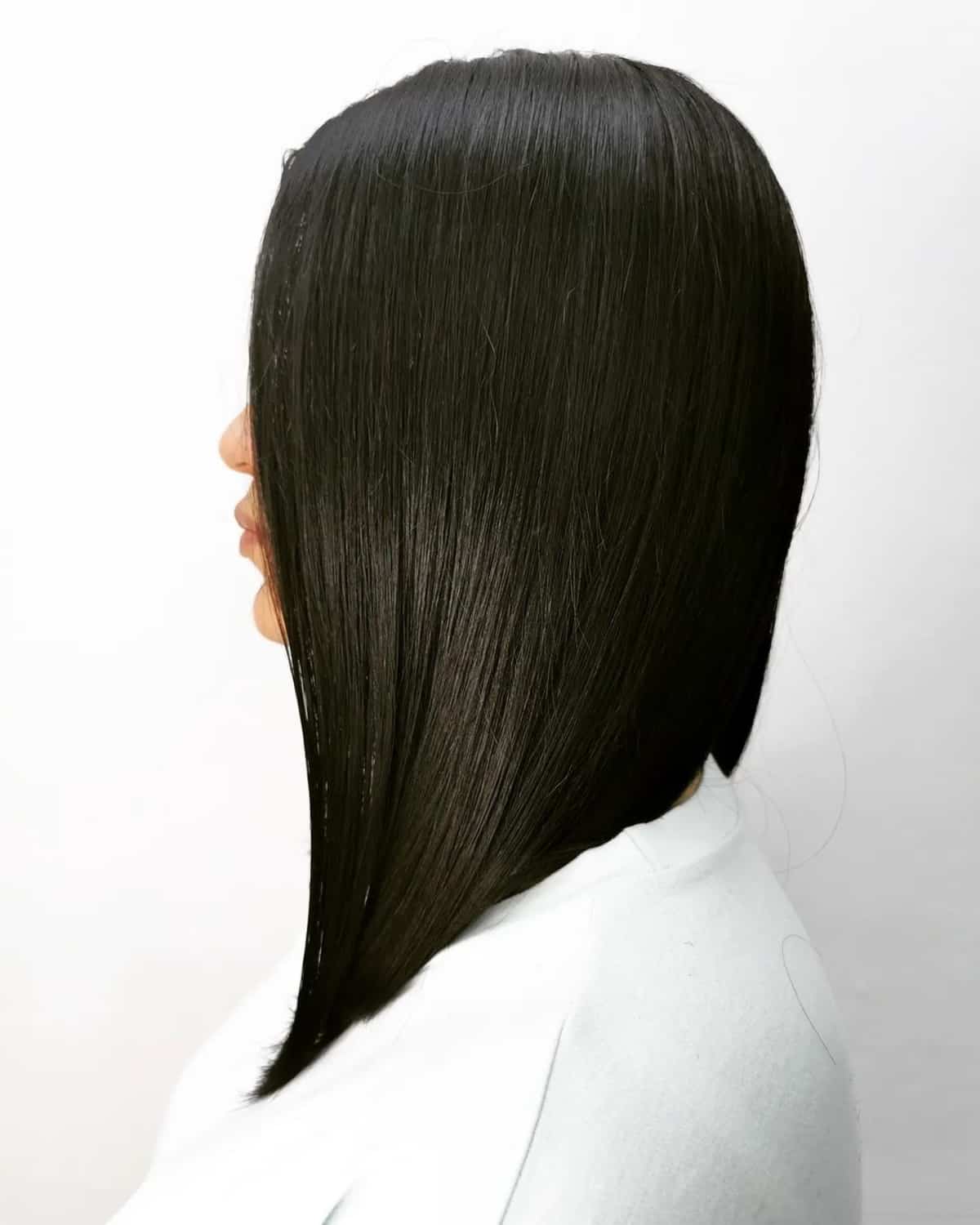 long bob hairstyle for fine hair