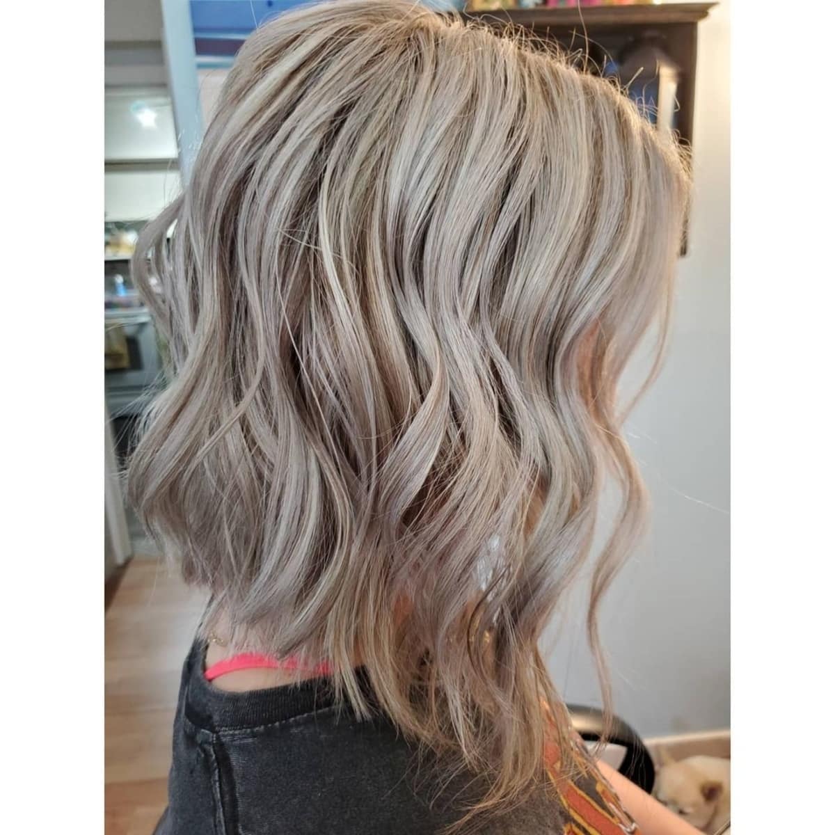 long choppy bob for fine hair