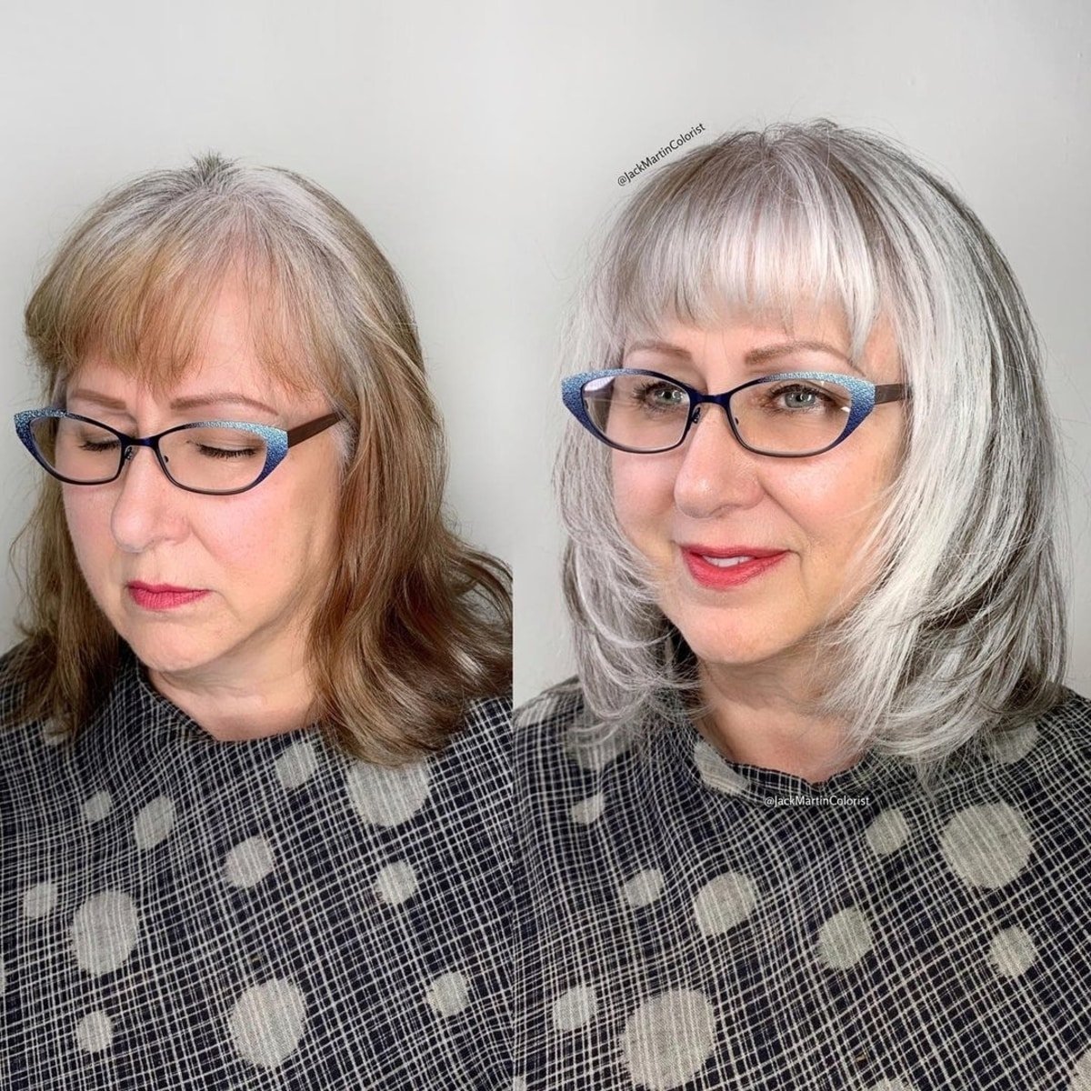 long choppy bob for over 50