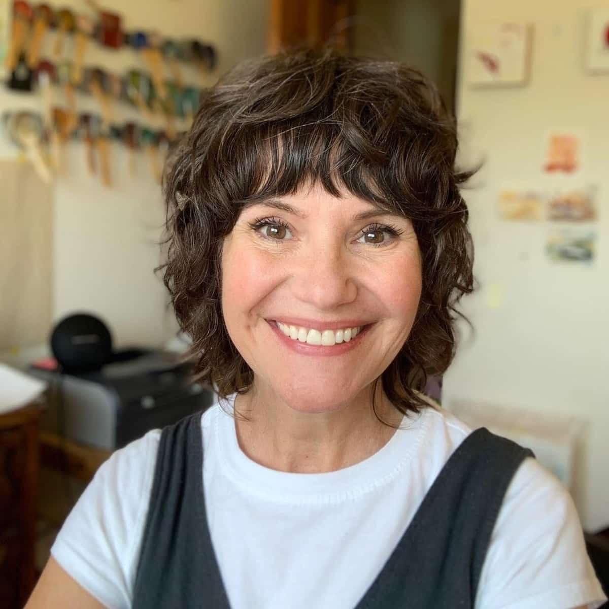 neck length shag for older ladies