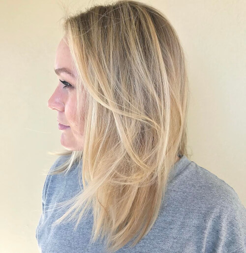 piecey long bob hairstyle