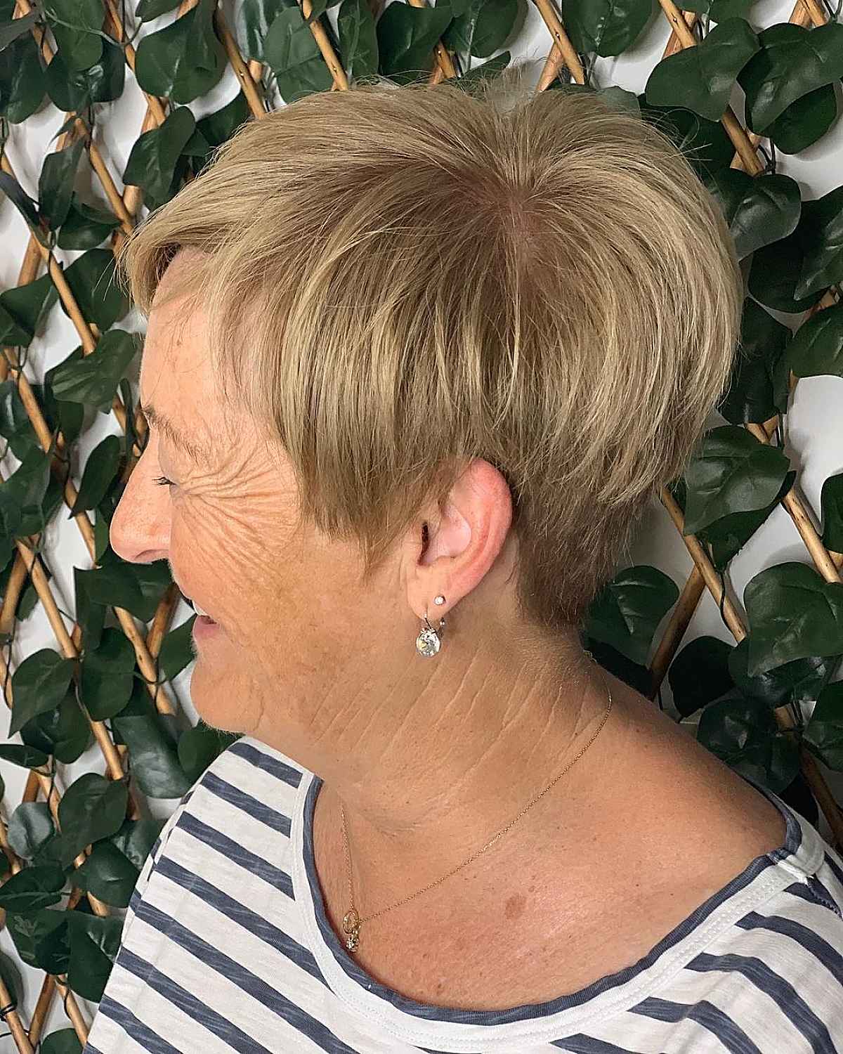 pixie hairstyle for women over 60 with very thin hair