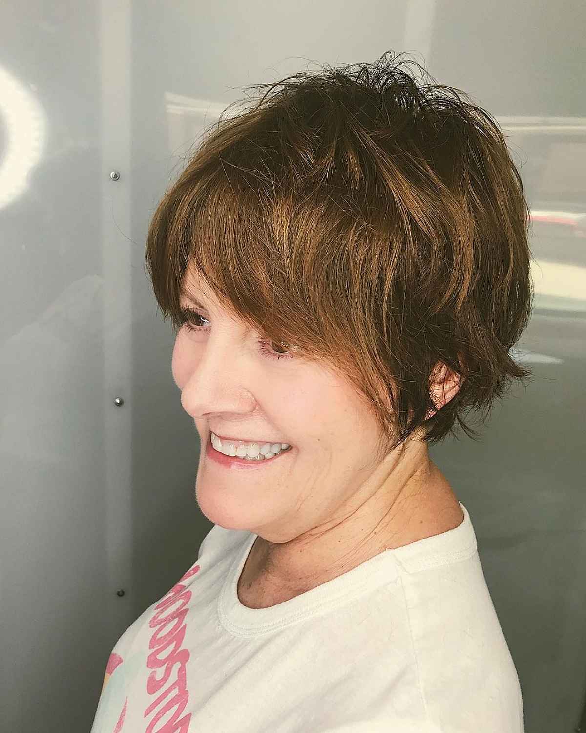 short shaggy pixie for women over 60