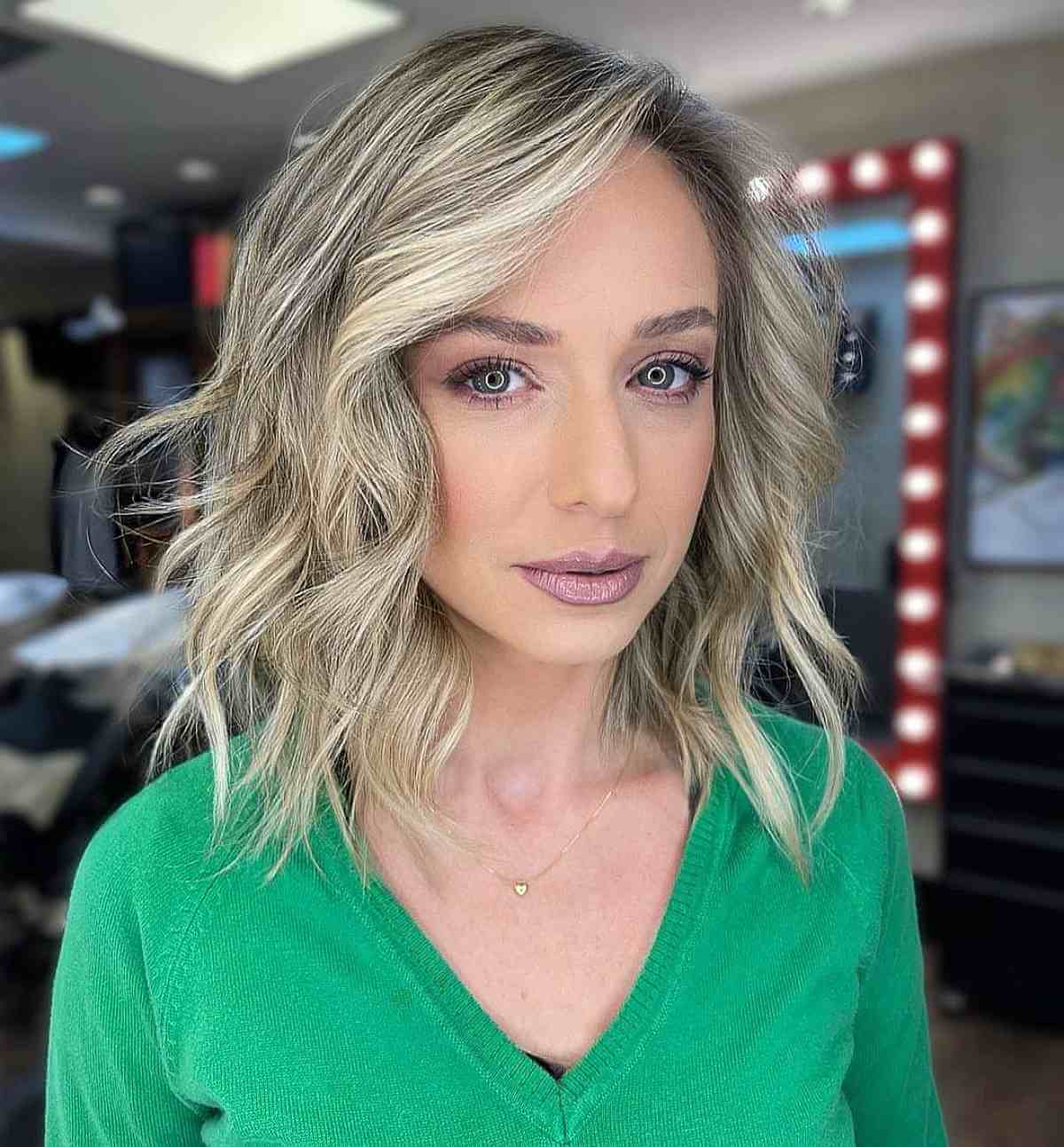 textured blunt bob haircut