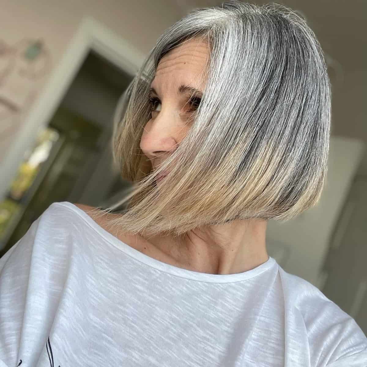 timeless short bob for 60 year olds 1