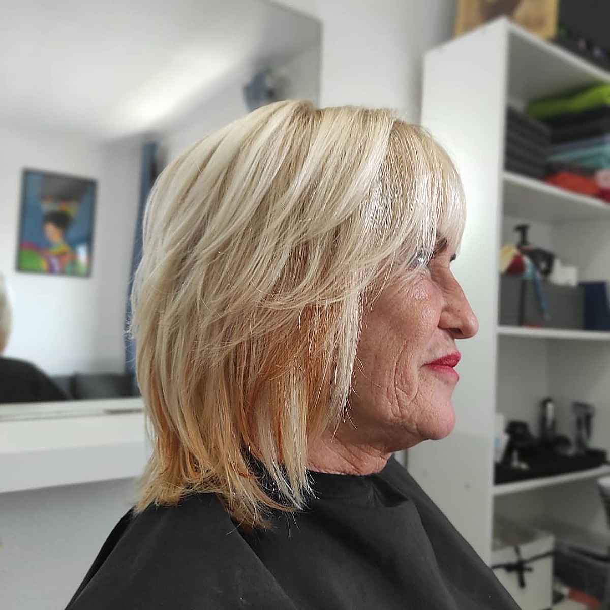wash and wear shag haircut for women 60 plus