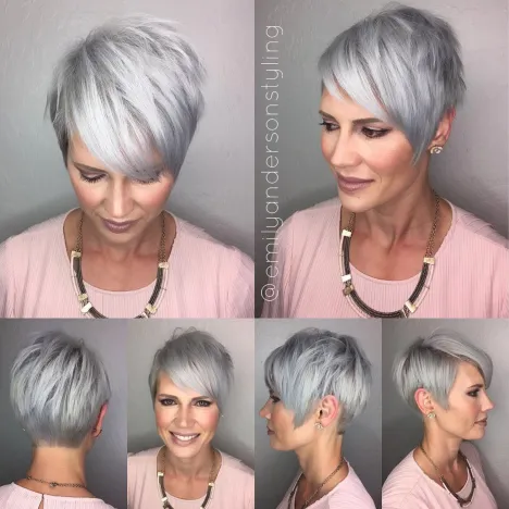Asymmetrical Silver Pixie