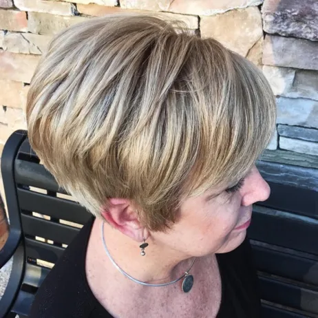 Blonde Bob with Bangs