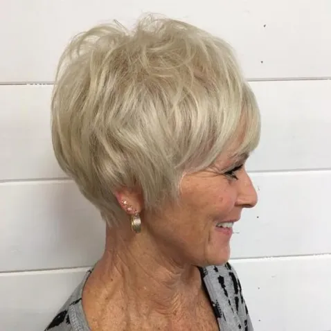 Blonde Crop with Volume
