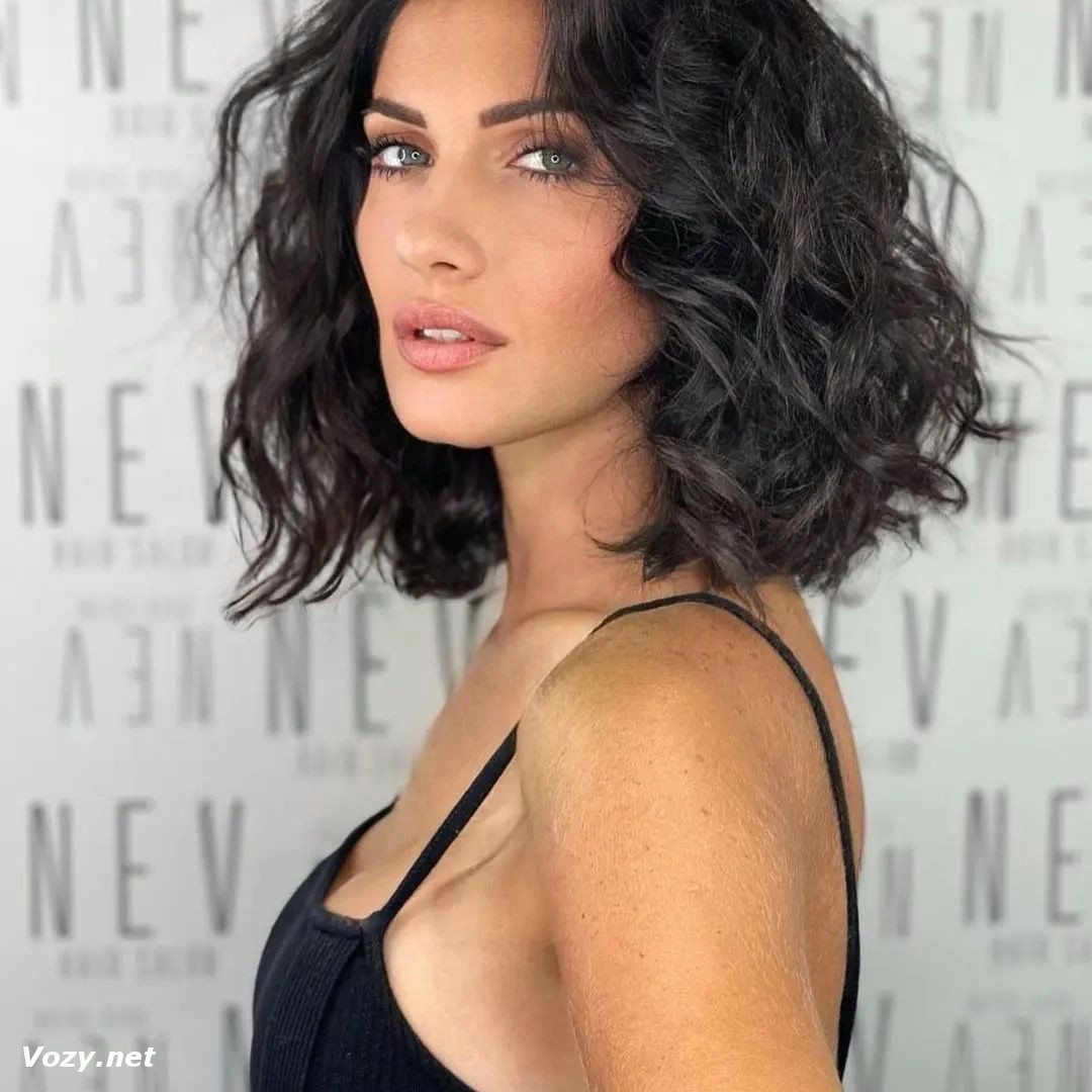 Curly Razor Bob