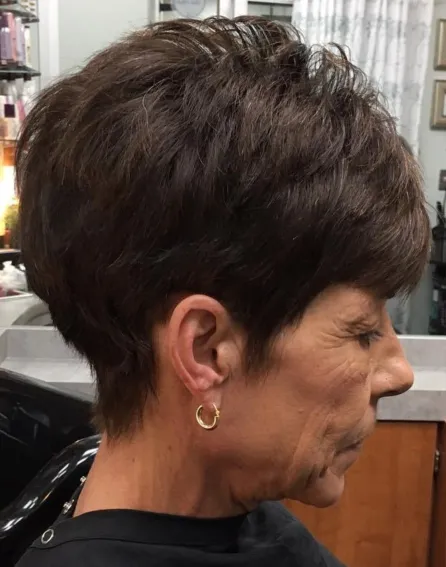 Dark Brown Cut with Textured Tresses