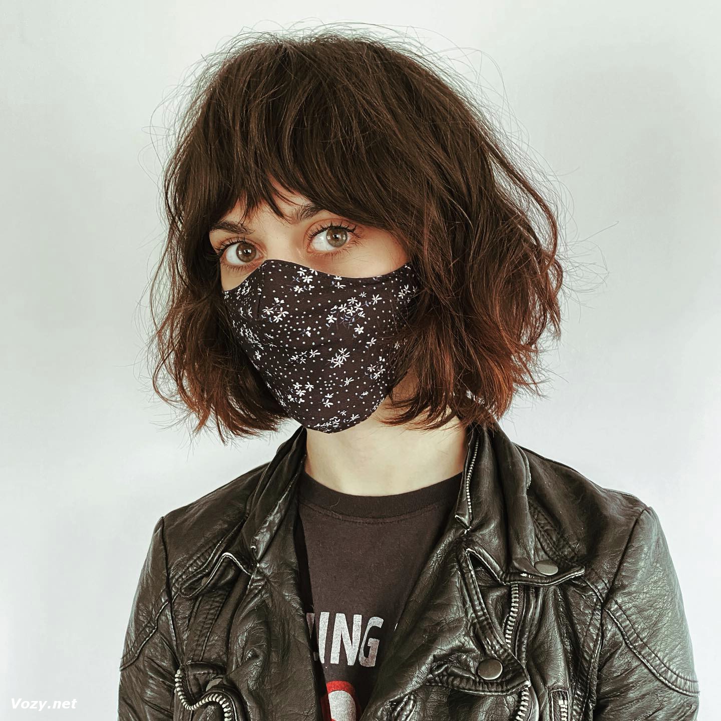 Dark Brown Razor Bob Haircut