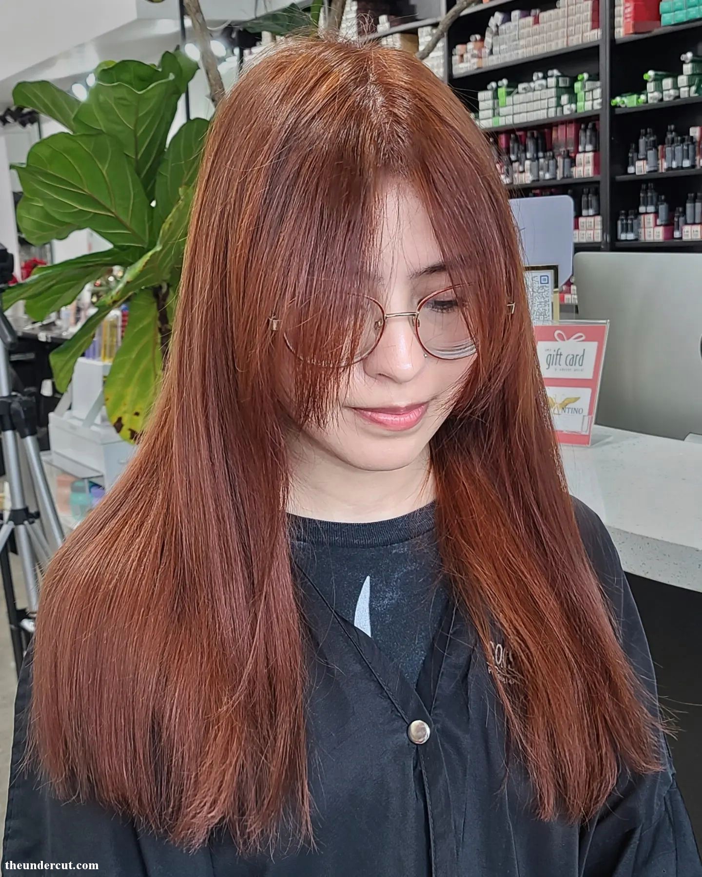 Dark Red Hair Look