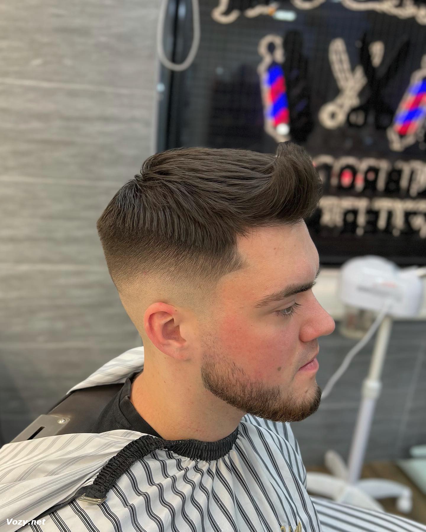 Defined Edgy Vintage Mens Hair