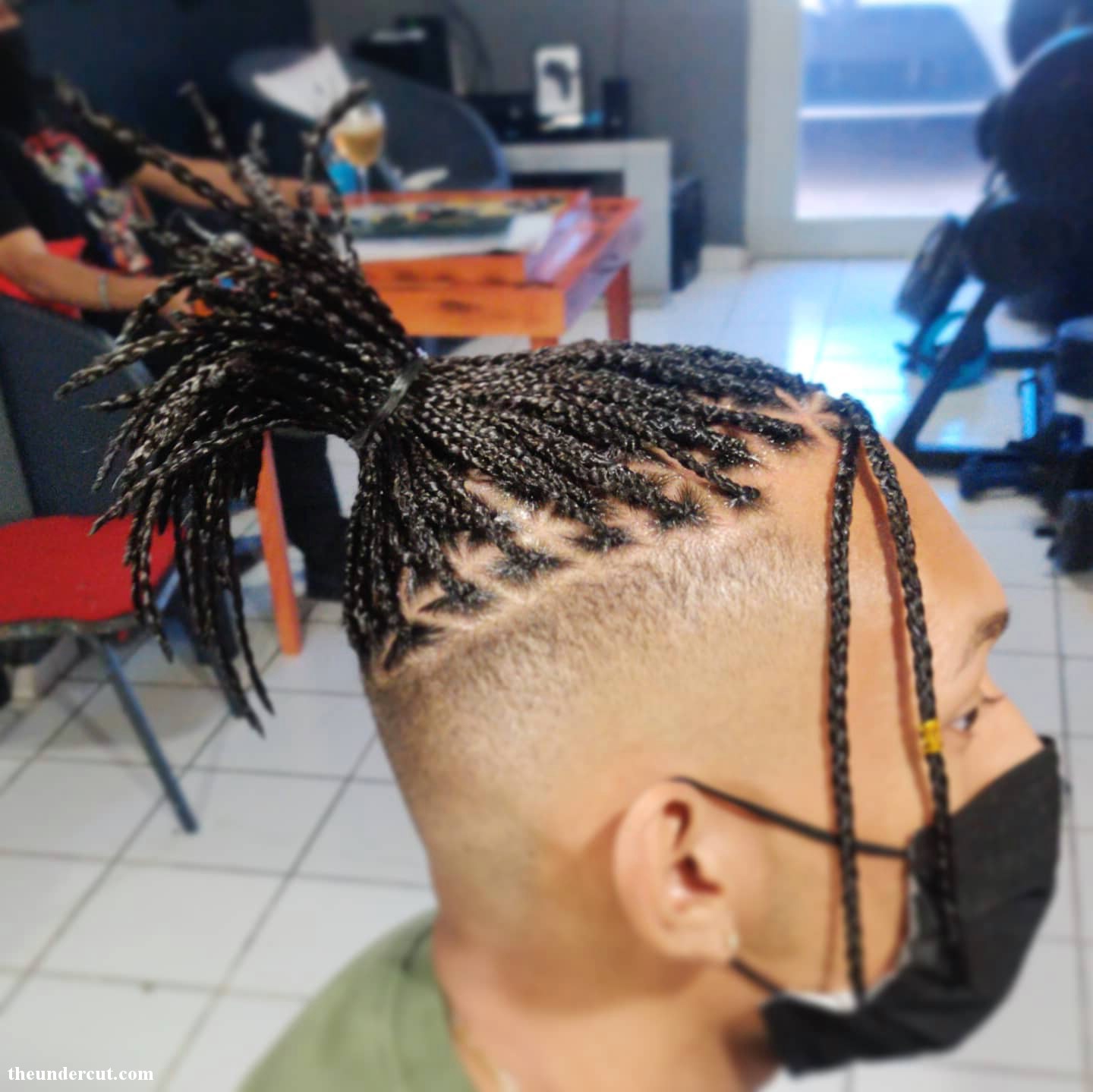 Edgy Mens Braided Hairdo