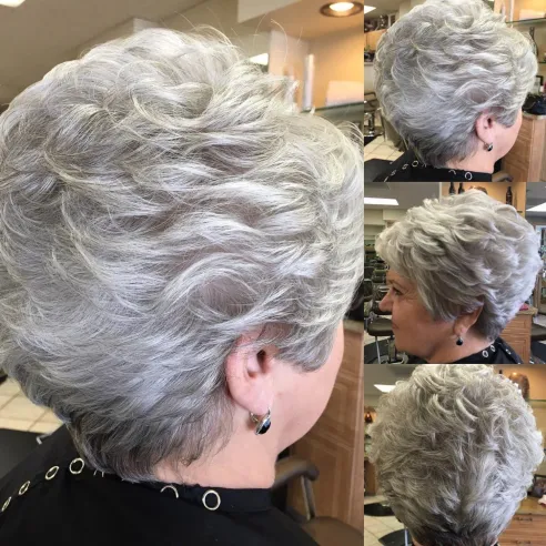 Feathered Back Swept Crop