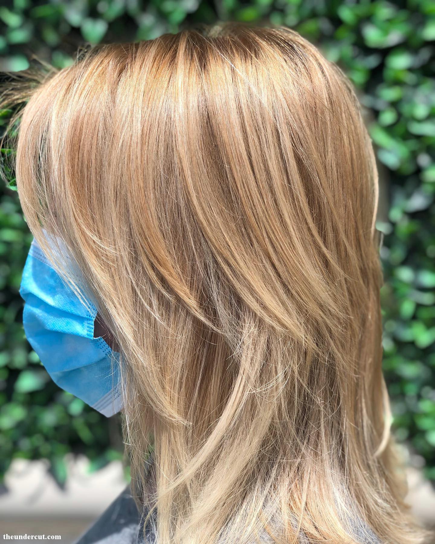 Gray Hair Blend Hairstyle