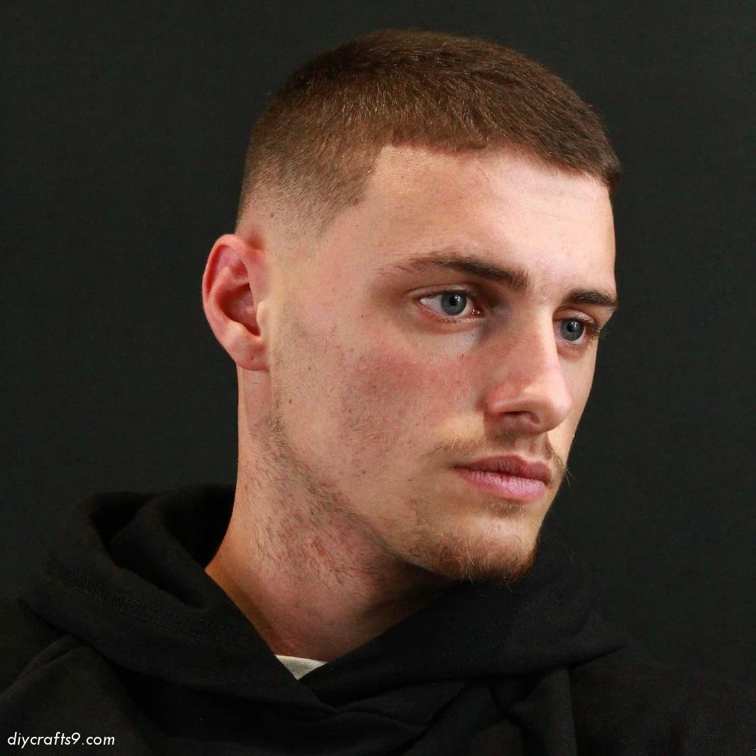 Hot Brown Buzzcut Hair