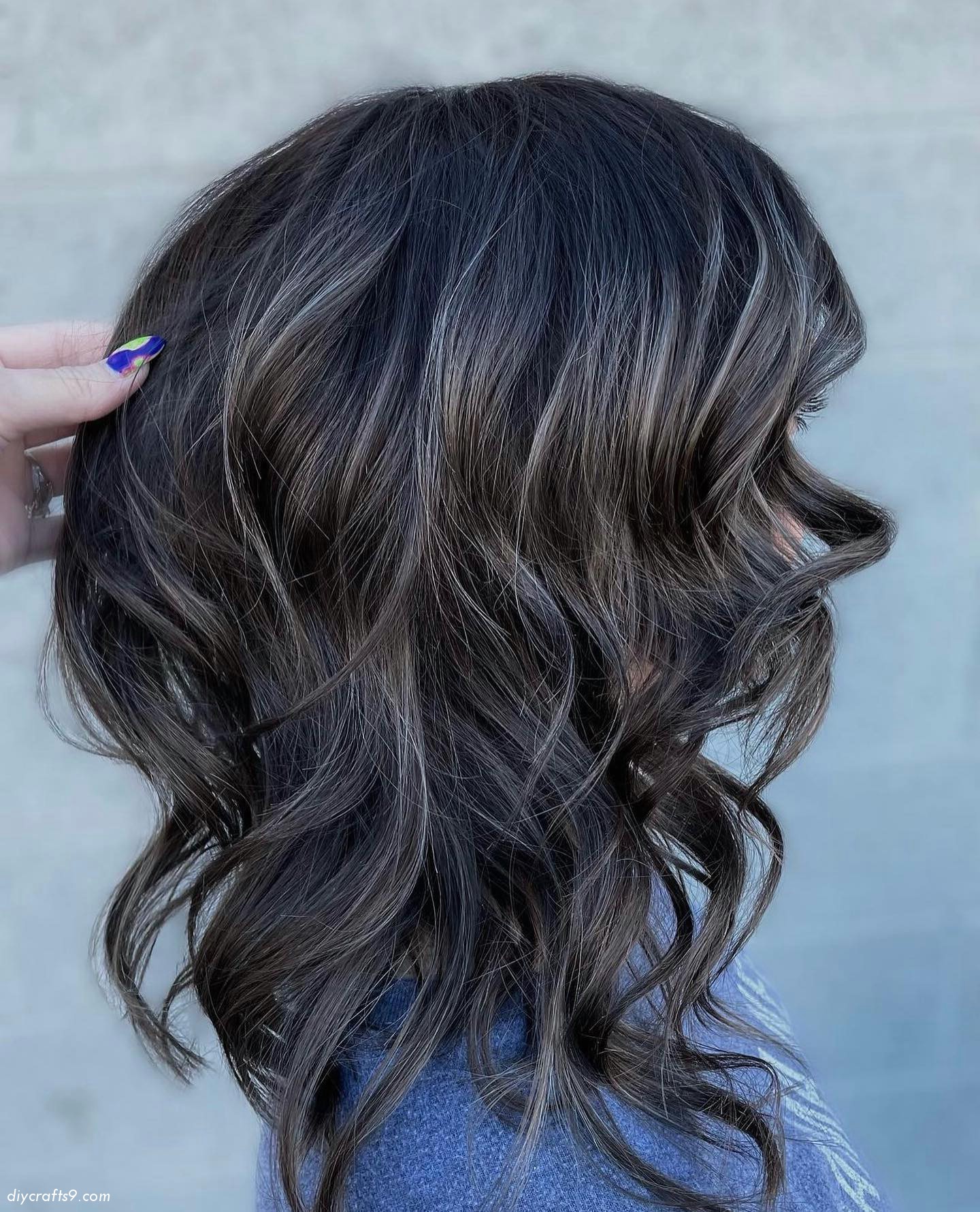Icy Dark Brown Mushroom Hair Color