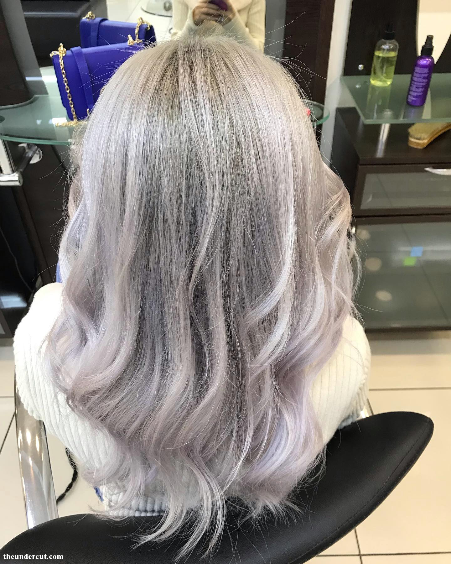 Icy White Gray Hair Blend