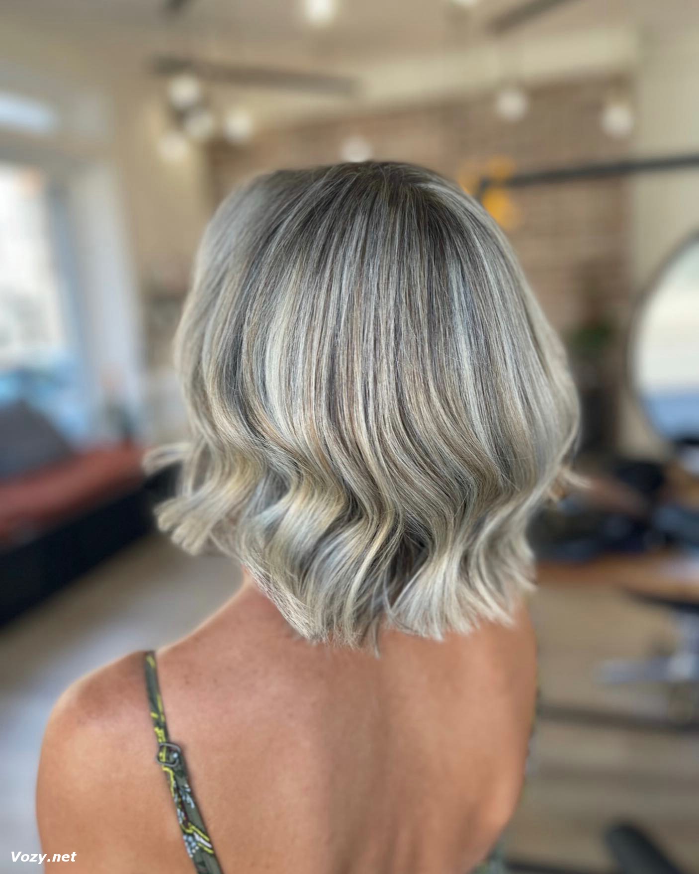 Icy White U shaped Hair
