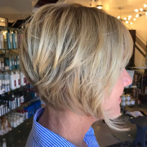 Jaw Length Bob with Layers for Fine Hair