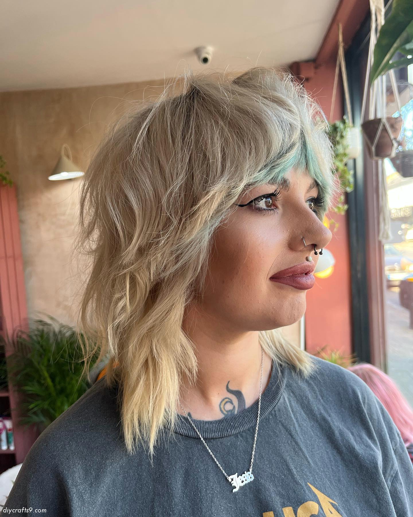 Light Blonde Shaggy Hair
