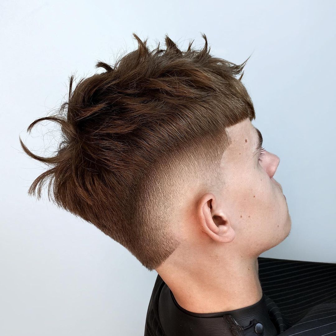 Light Brown Spiky Hairstyle