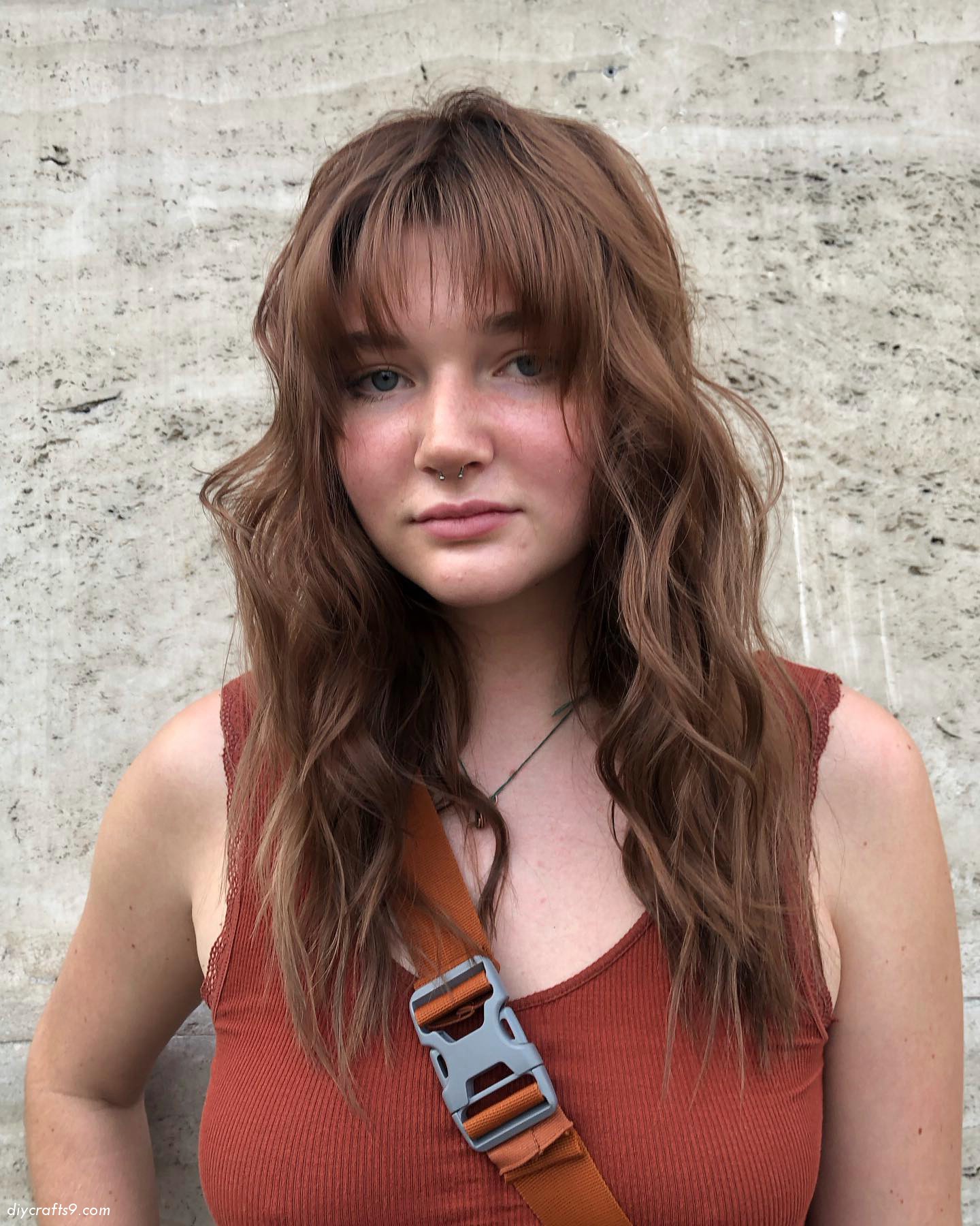 Long Brown Shaggy Hair
