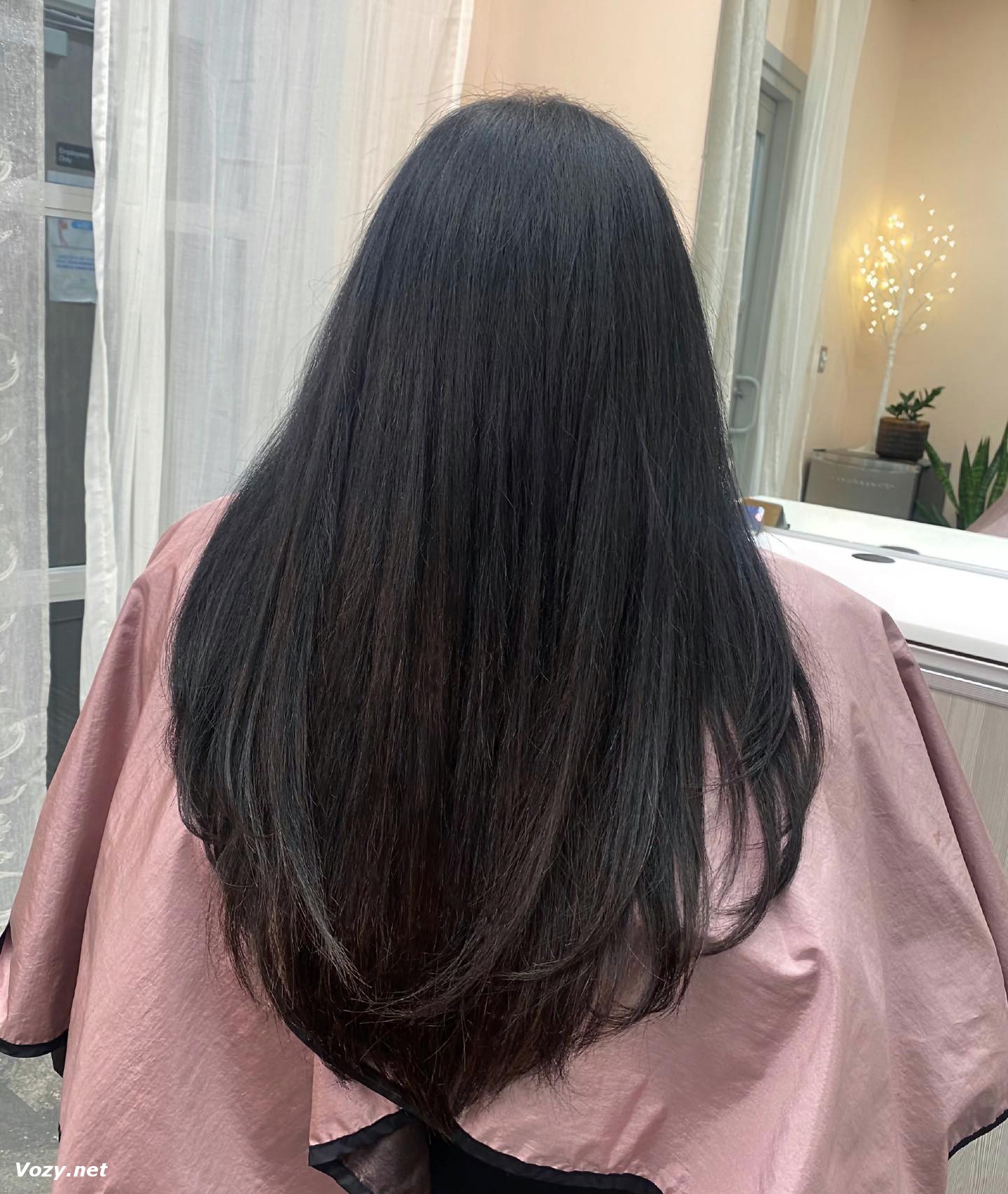Long Dark Brown U shaped Hair