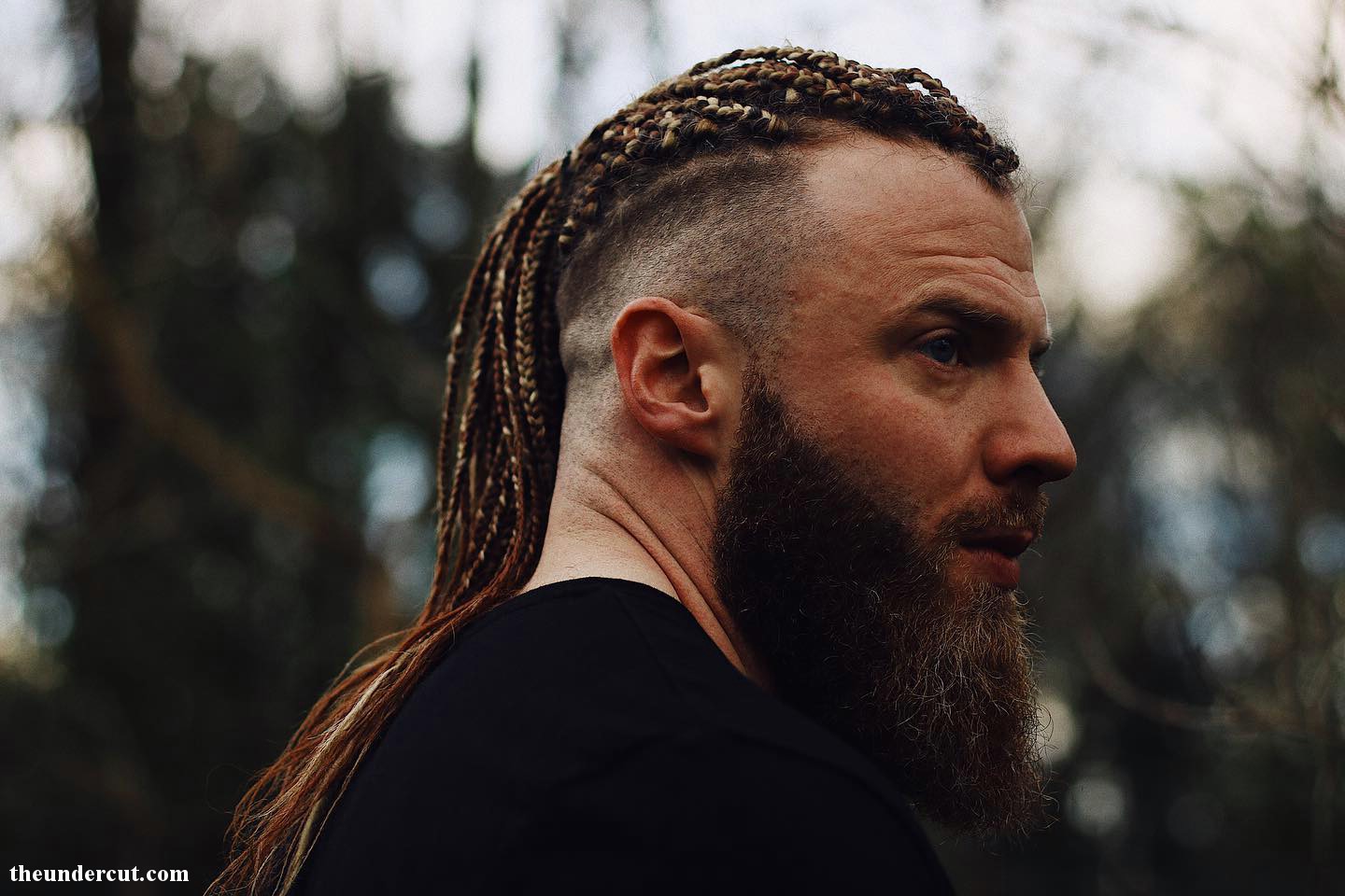 Long Mens Braided Hair