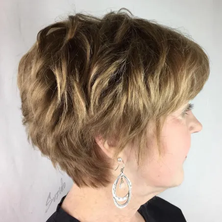 Mature Short Layered Cut