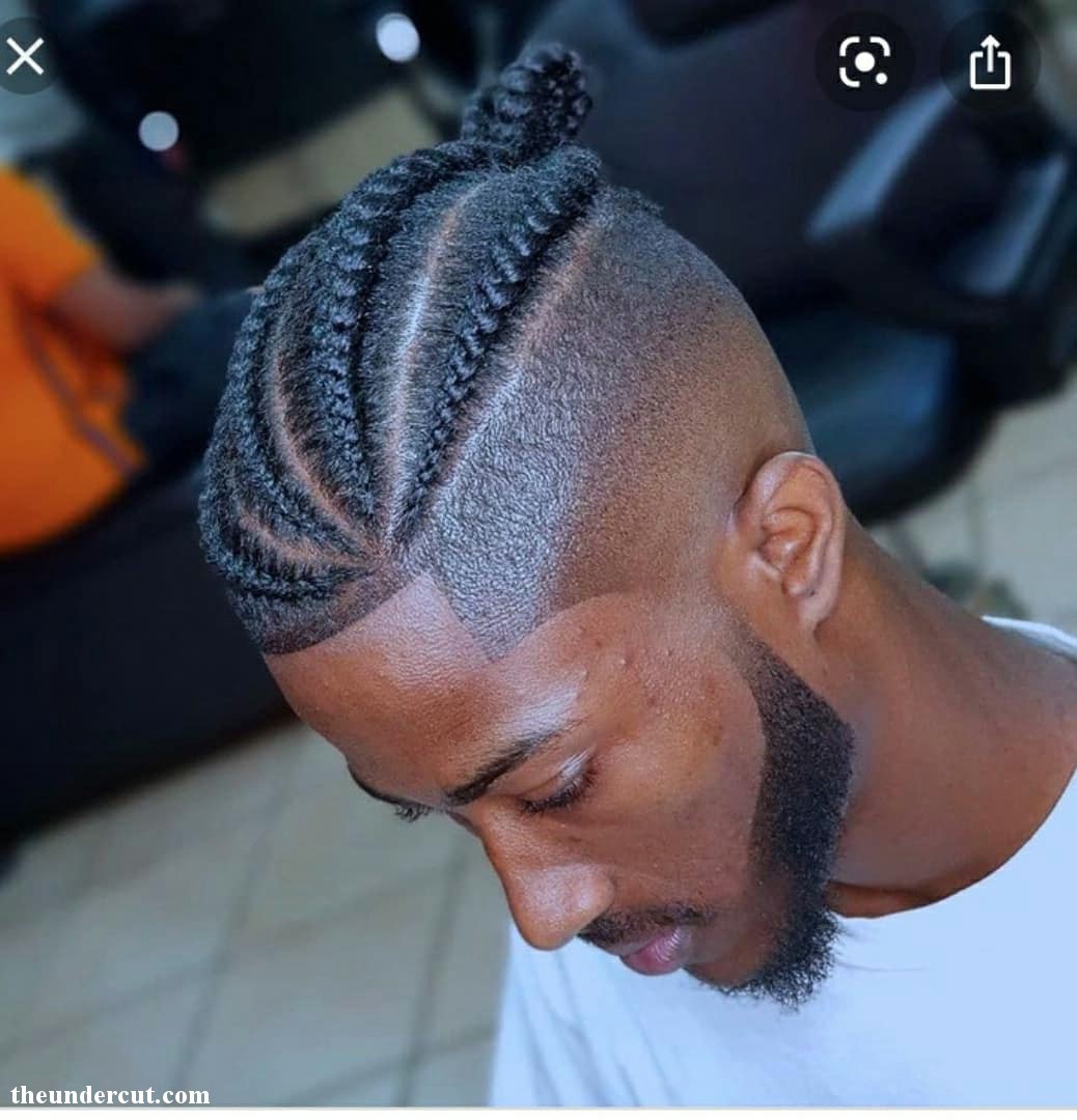 Mens Braided Hair In A Bun