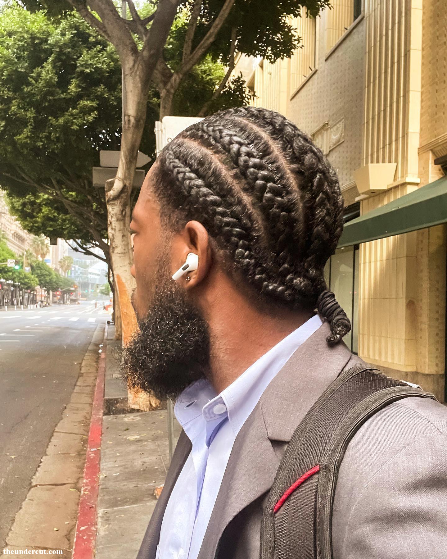 Mens Braided Hair Thick Braids