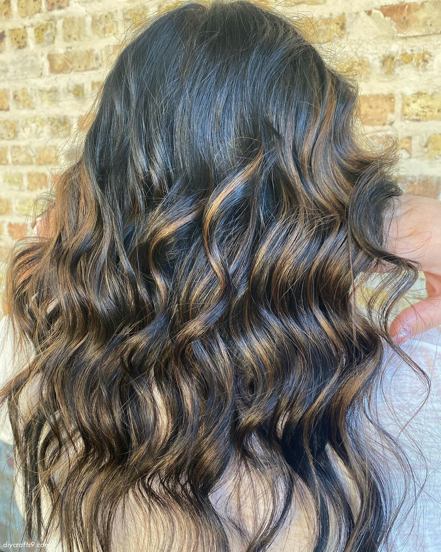 Mushroom Hair Color With Warm Highlights