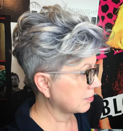 Pixie Undercut for Women Over 50