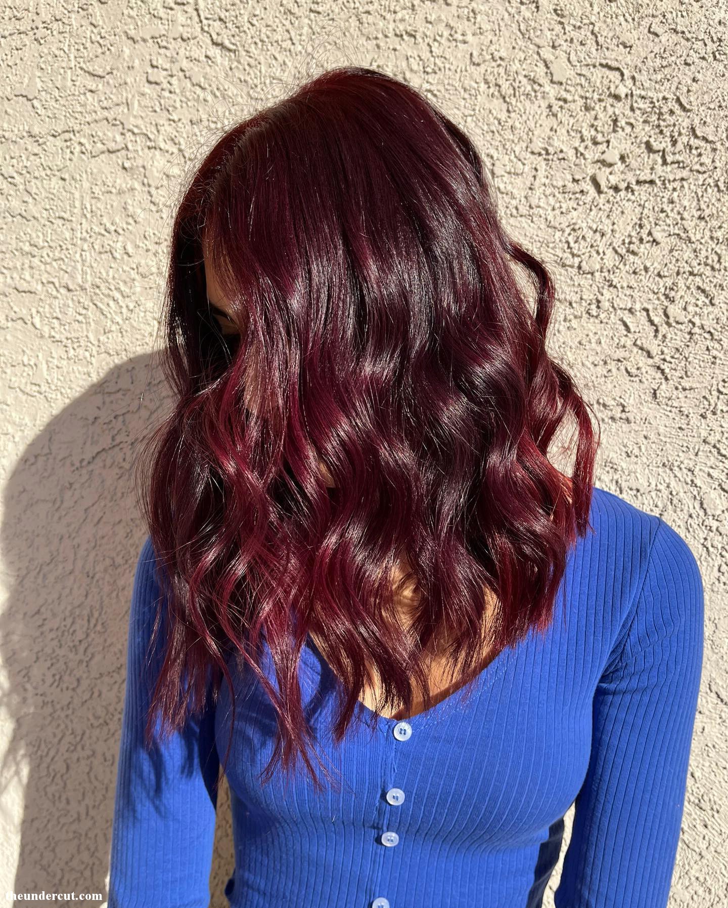 Plum Red Hair