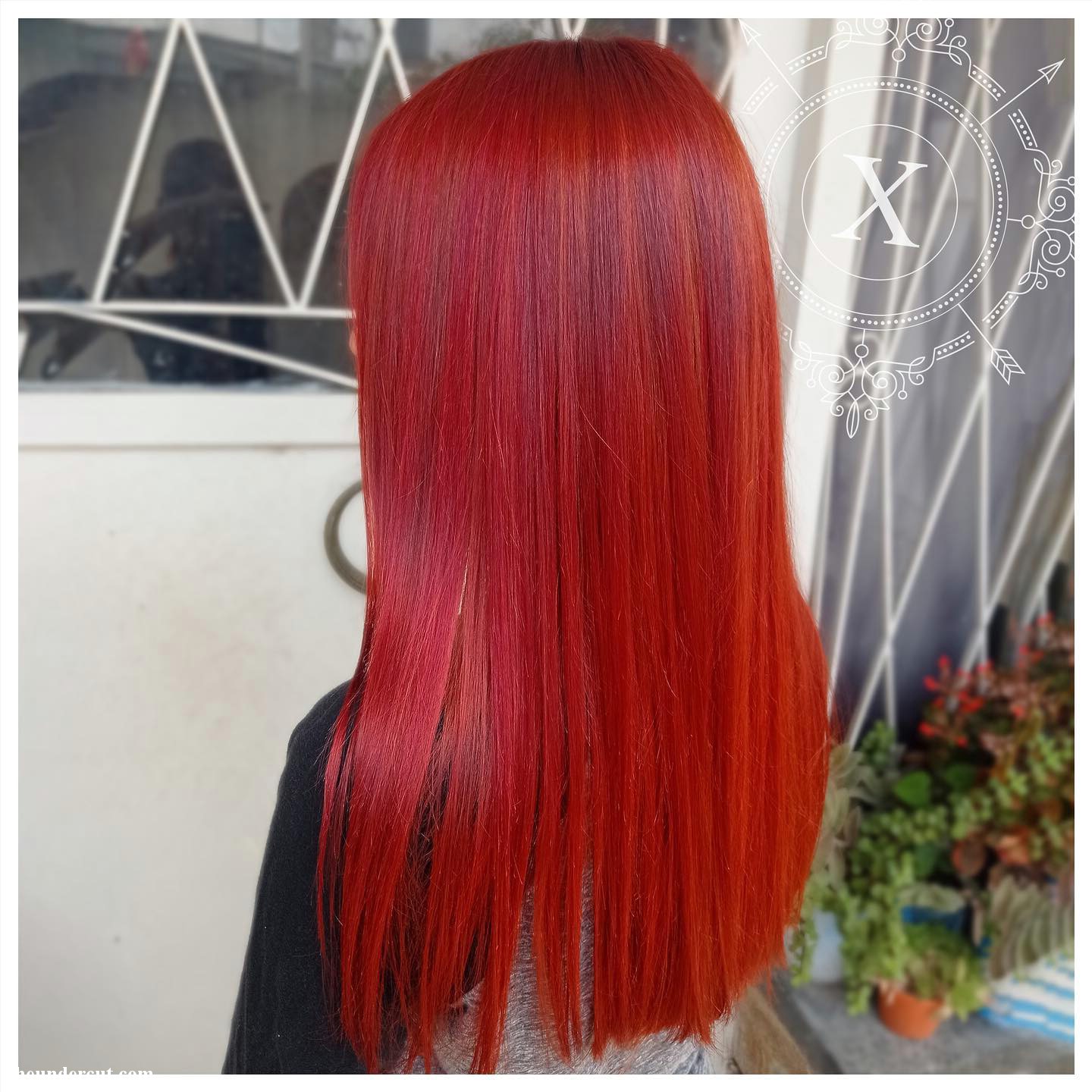 Red Hair Straight Look