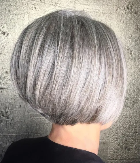 Rounded Bob with Stacked Nape