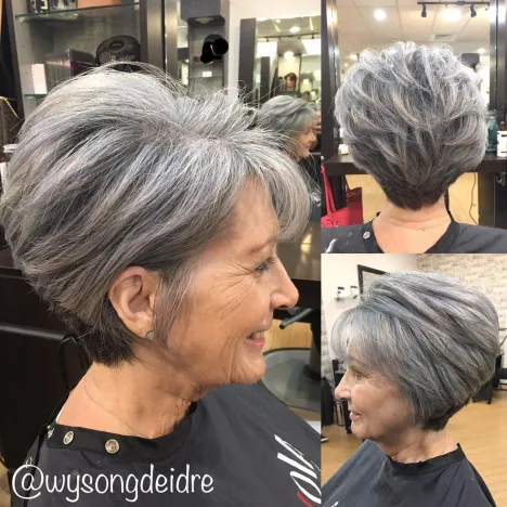 Salt and Pepper Voluminous Cut