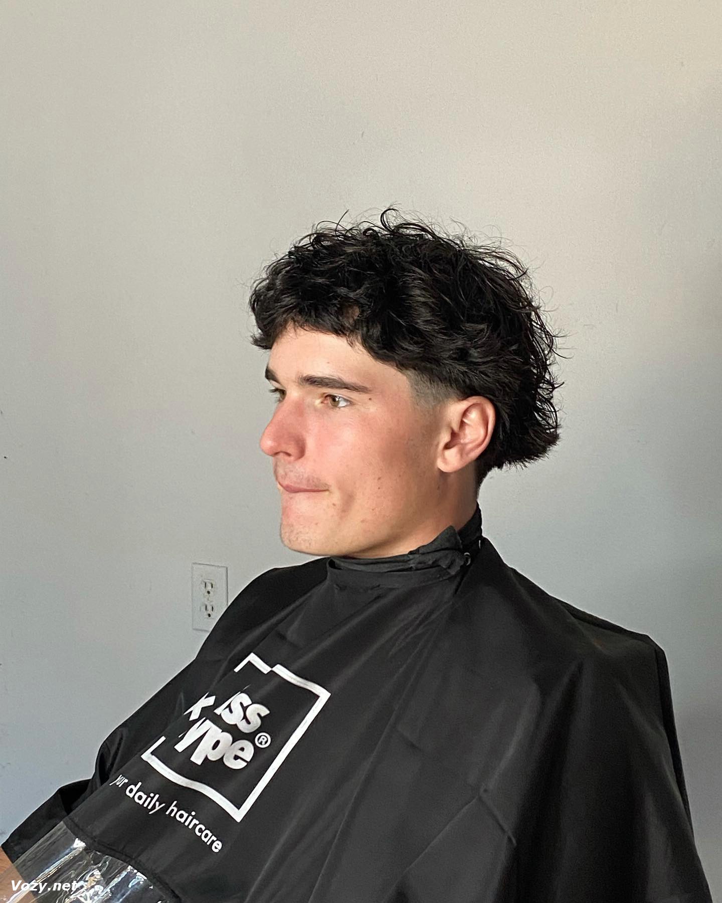 Short Curly Bowl Cut
