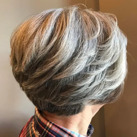 Short Feathered Cut with Backswept Layers