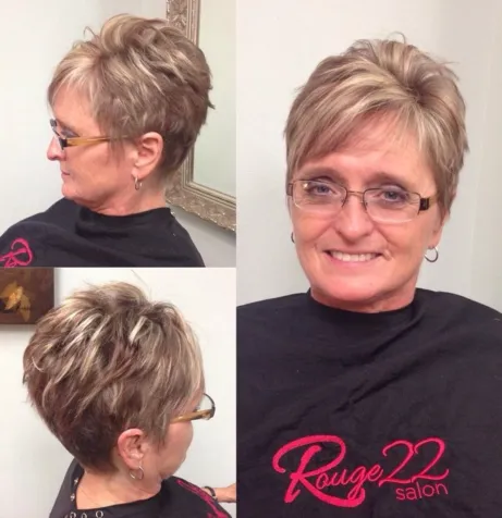 Short Haircut with Neat Side Fringe