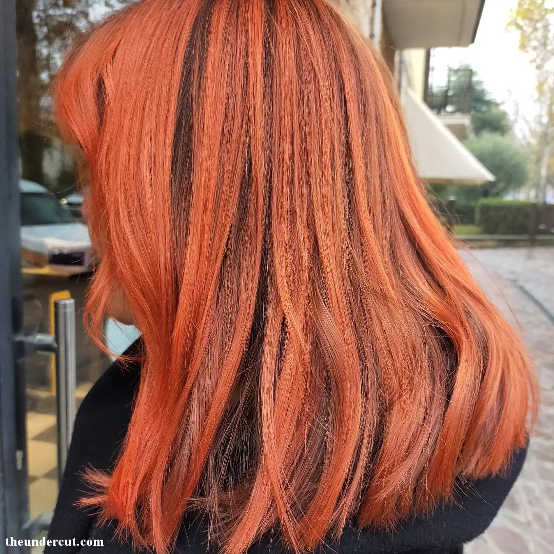 Simple Light Red Hair Look