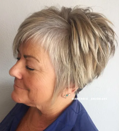 Straight Tapered Cut with Asymmetrical Bangs