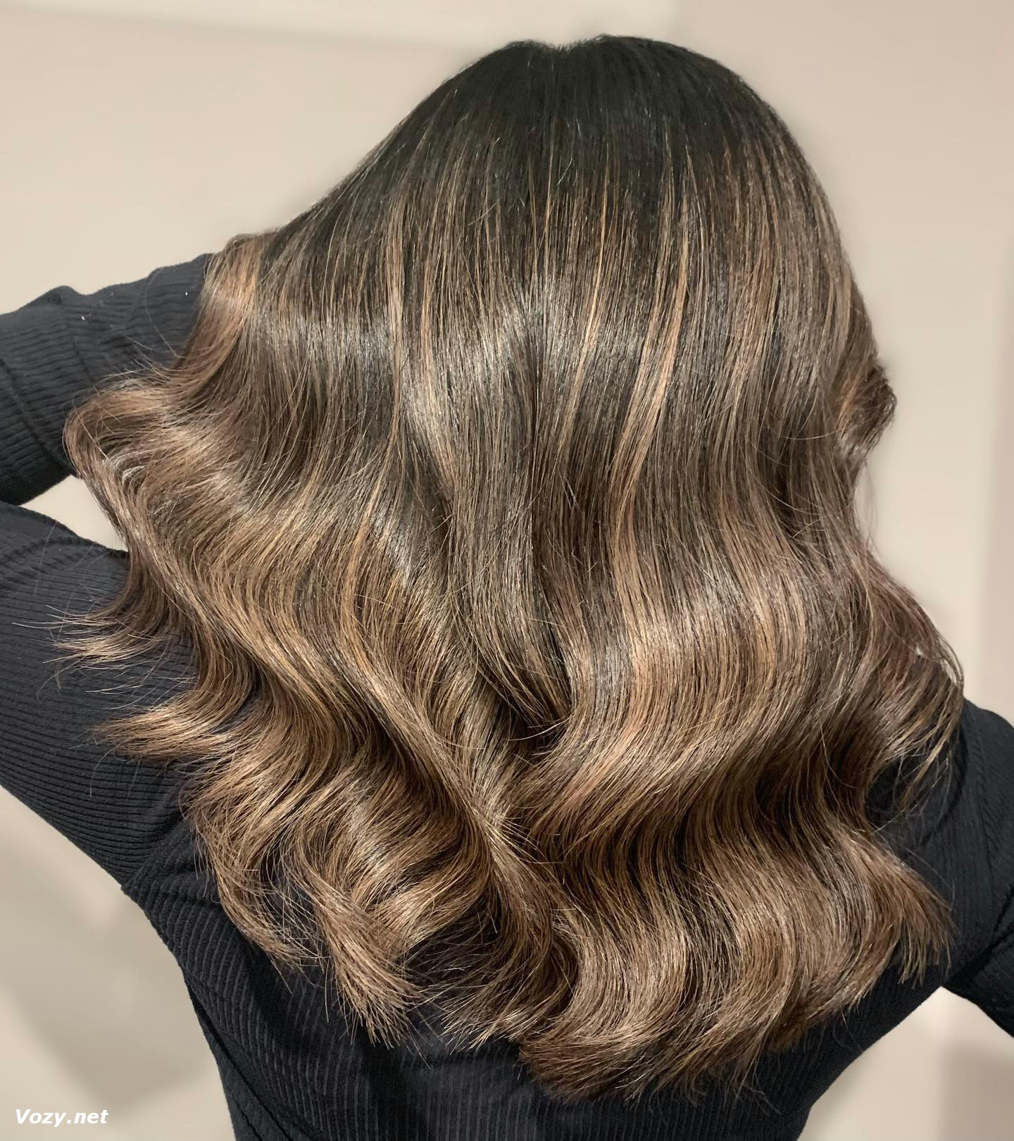 Subtle Highlights U shaped Hair