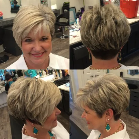 Textured Pixie with Highlights